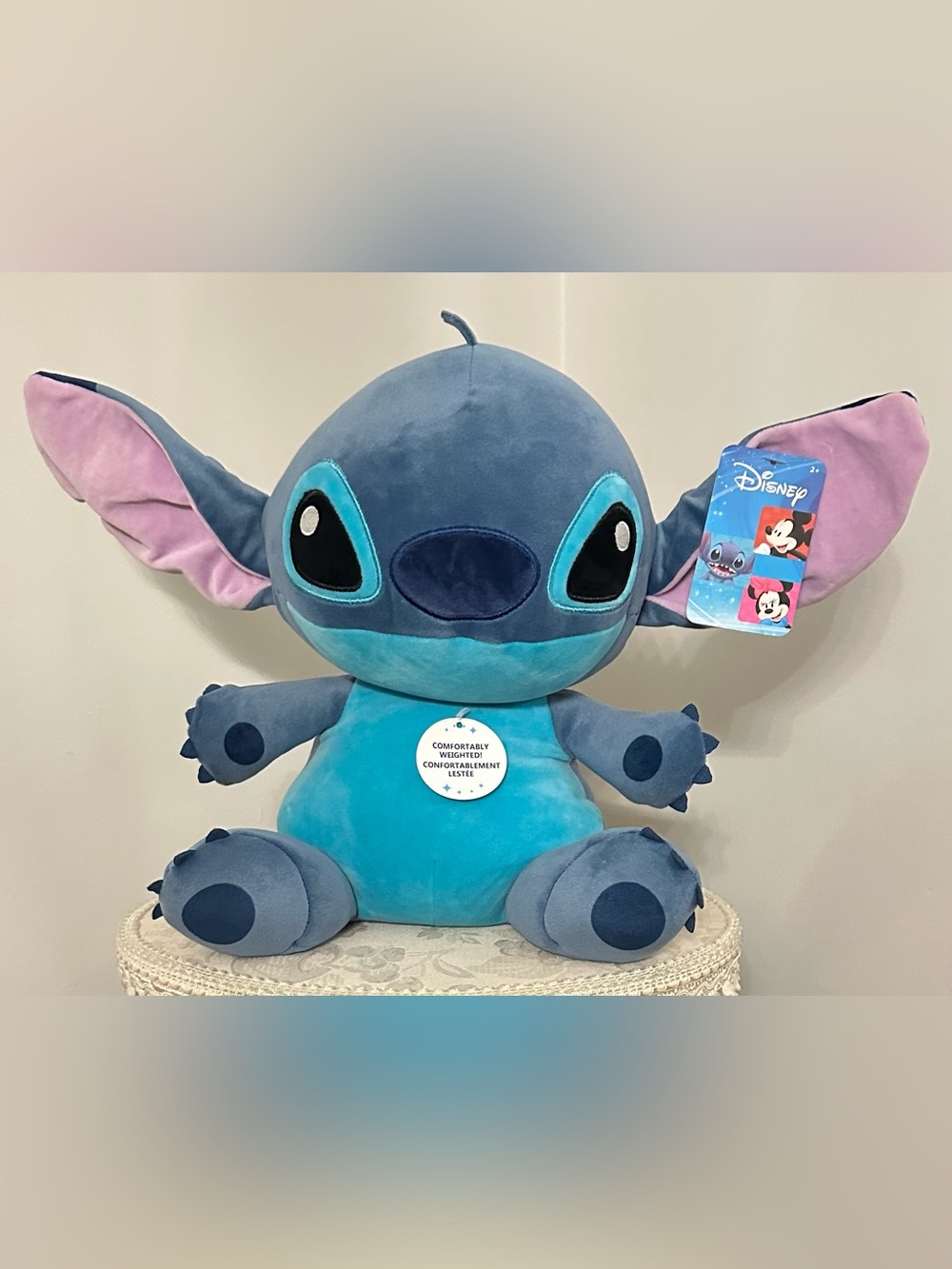 Disney Blue & Teal Stitch Weighted Stuffed Animal